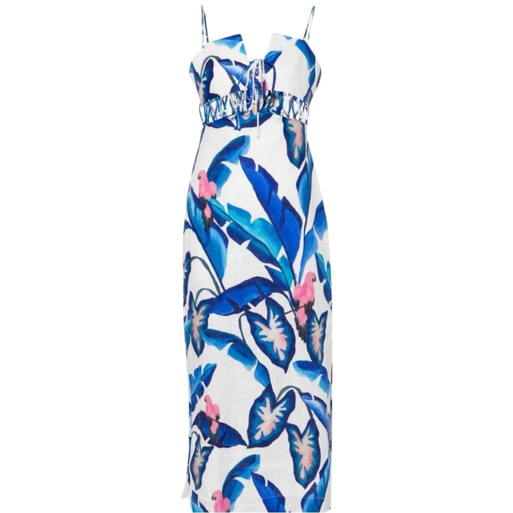 NWT FARM Rio Foliage Maxi Dress Size M
